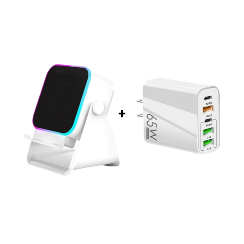 π 50% OFF 5-IN-1 WIRELESS SPEAKER STAND! π Induction Audio, Phone Holder & Ambient Light