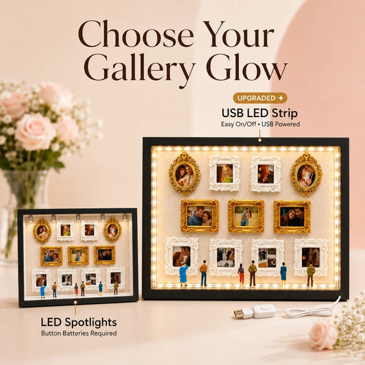 "Our Tiny Museum" Personalized 3D Photo Frame – A Gift She’ll Cherish Forever