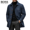 Men Button-Front Collared Coat