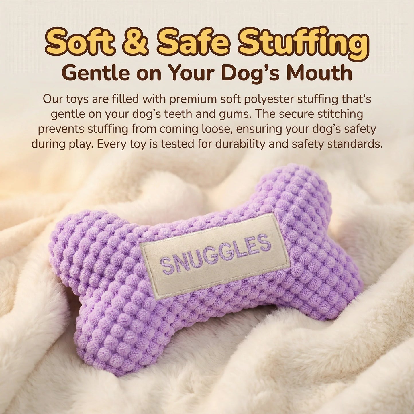 Dog Dad Gift — Personalized Squeaky Bone Toy