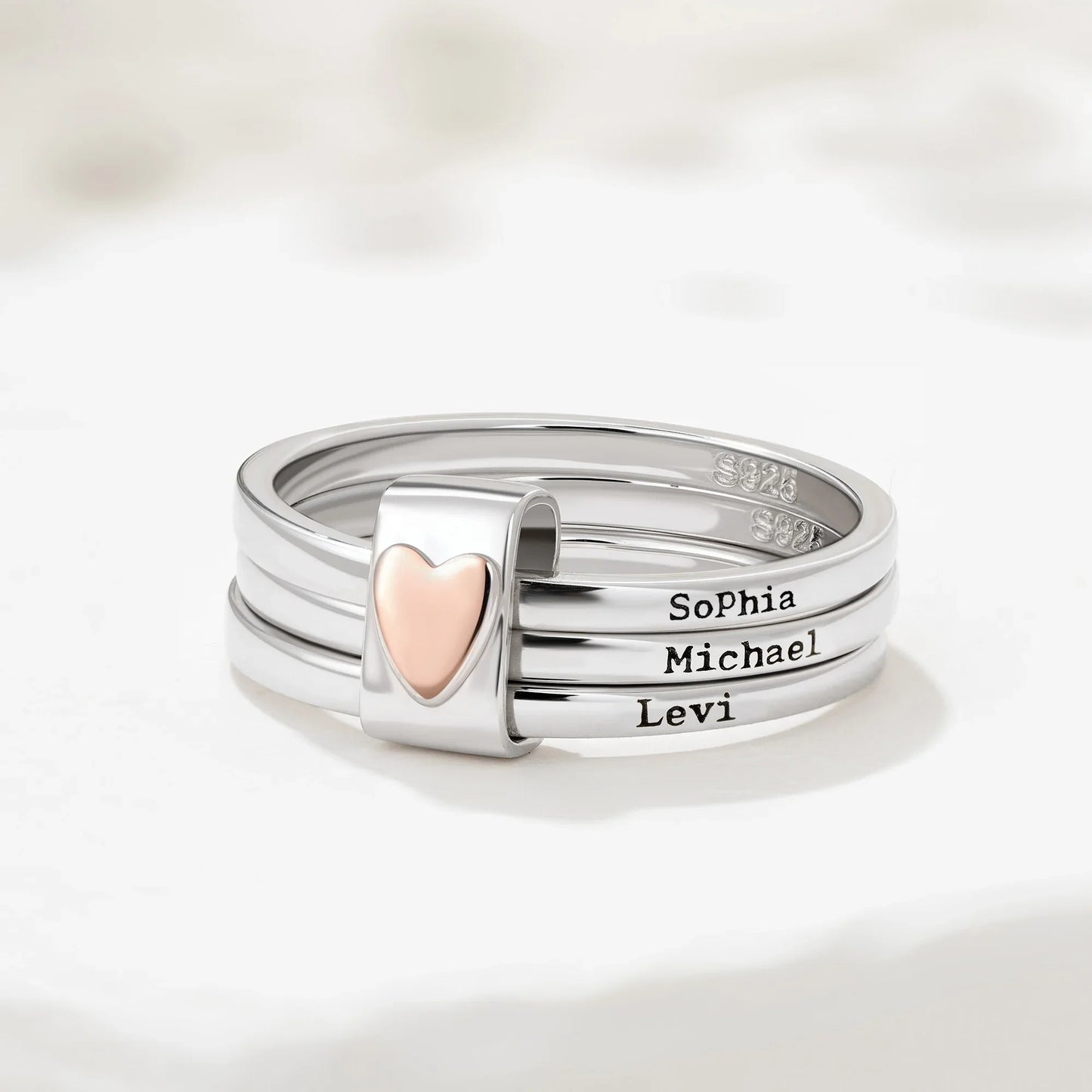 Personalized Name Stacking Rings