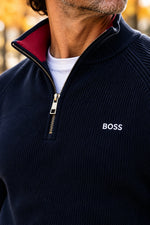 Refined Quarter Zip Sweater
