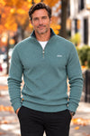 Refined Quarter Zip Sweater