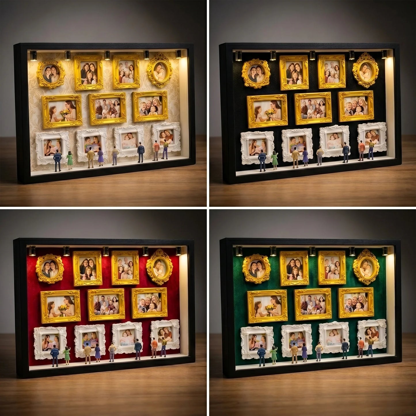 "Our Tiny Museum" Personalized 3D Photo Frame – A Gift She’ll Cherish Forever