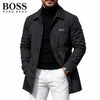 Men Button-Front Collared Coat