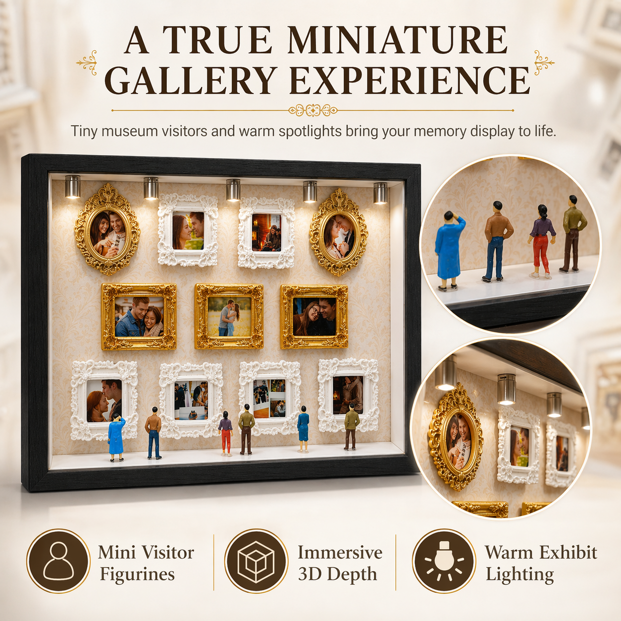 "Our Tiny Museum" Personalized 3D Photo Frame – A Gift She’ll Cherish Forever