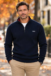 Refined Quarter Zip Sweater