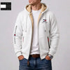 Mens Contrast Lined Hooded Full Zip Jacket
