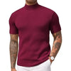 Short Sleeve Mock Turtleneck Sweater