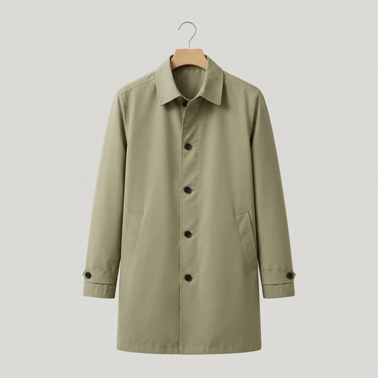 Waterproof Mid Length Trench Coat